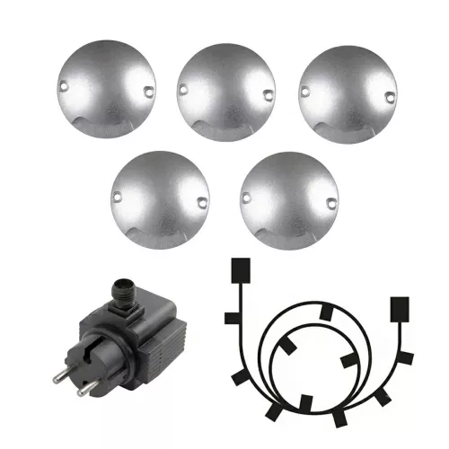 Zenit Lighting Wooden Deck LED 0.5W 12V 20lm Silver 5pcs LightsOn