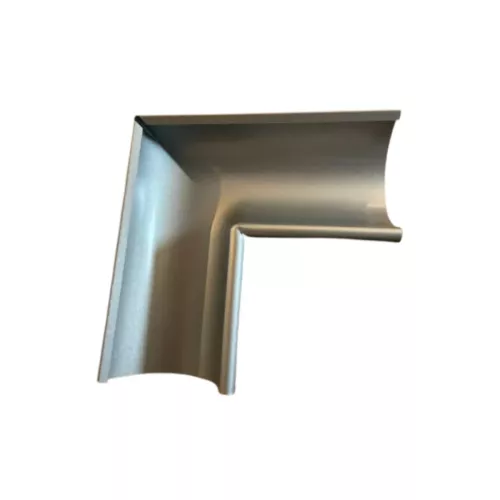 Tagrendevinkel RVY Yderhjørne 125mm 90° Silvermetallic Lindab 97372