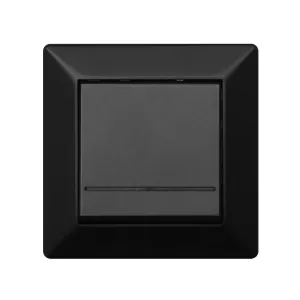 Delta Afbryder Med Glødelampe 1-Polet/Trin 10AX IP20 Sort Malmbergs 1893822