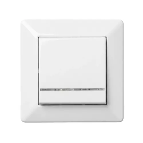 Delta Power Switch Med Glødelampe Ral 9001 Malmbergs 1893433
