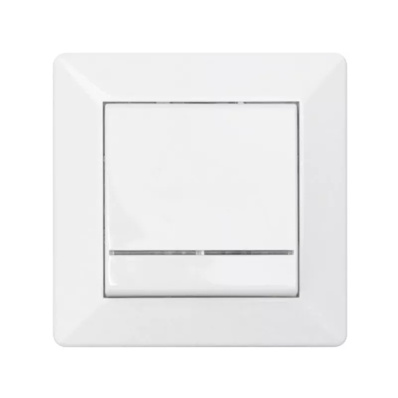 Delta Power Switch Med Glødelampe Skub Ral 9001 Malmbergs 1893429