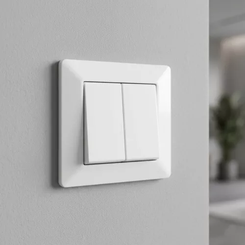 Delta Switch Uden Glødelampe Dobbelttrin Ral 9001 Malmbergs 1893425