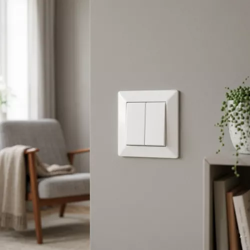 Delta-Afbryder Uden Glimlampe Dobbelt Tryk 10AX IP20 Malmbergs 1893730