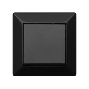 Delta Afbryder Uden Glødelampe Kryds 10AX IP20 Sort Malmbergs 1893827