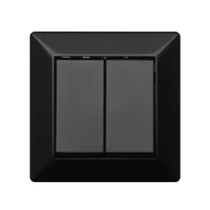 Delta Afbryder Uden Glødelampe Kron 10AX IP20 Sort Malmbergs 1893823