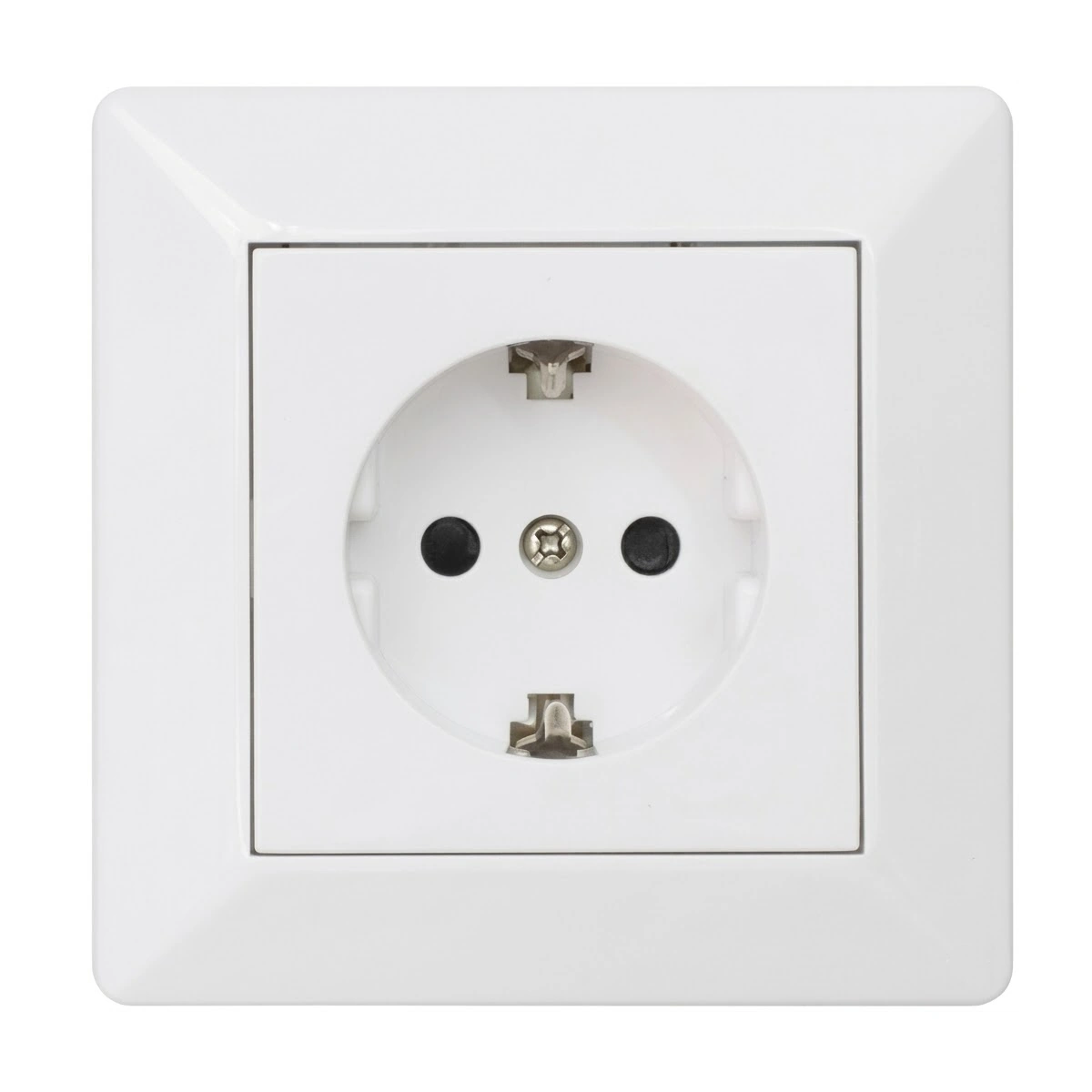 Delta Wall Socket 1-Way With Earth Screw Connection Ral 9001 Malmbergs 1893409