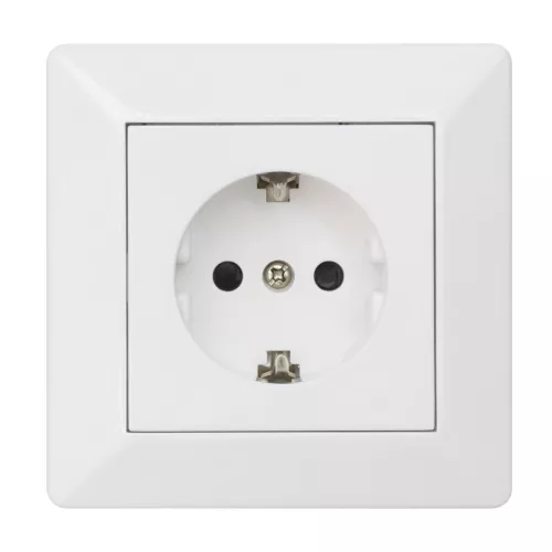 Delta-Vægstik 1-Vejs Med Jord Skrueforbindelse Ral 9001 Malmbergs 1893409