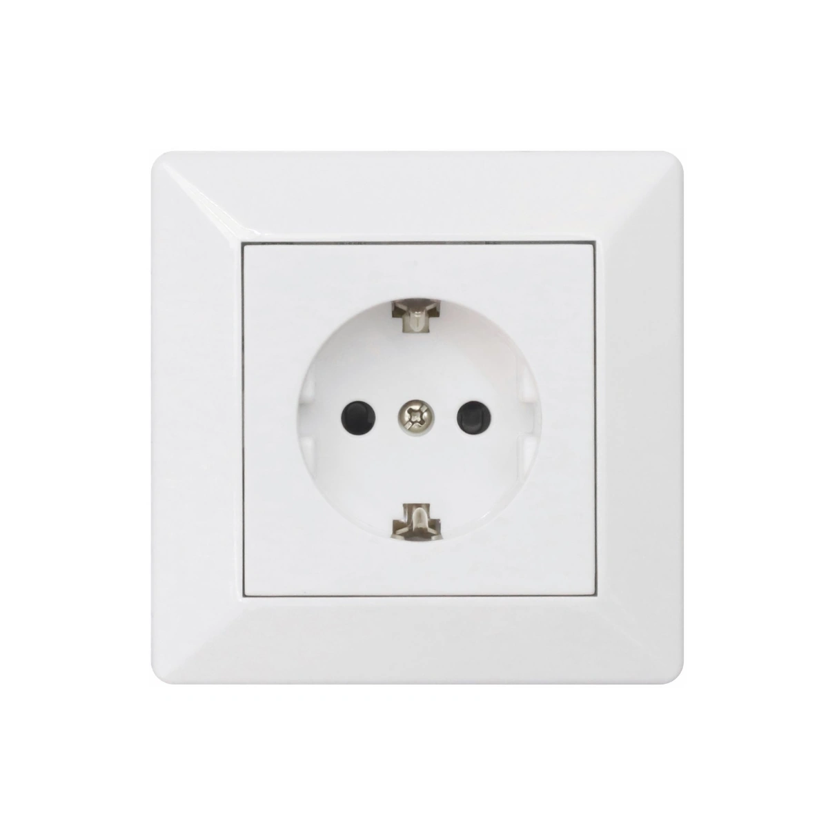 Delta Stikkontakt 1-Vejs Med Jord Hurtigtilslutning 16A IP20 Cremehvid Malmbergs 1893408