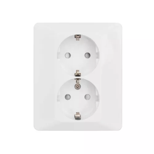 Delta-Vægstik Forsænket 2-Vejs Med Jord Ral 9001 Malmbergs 1893414