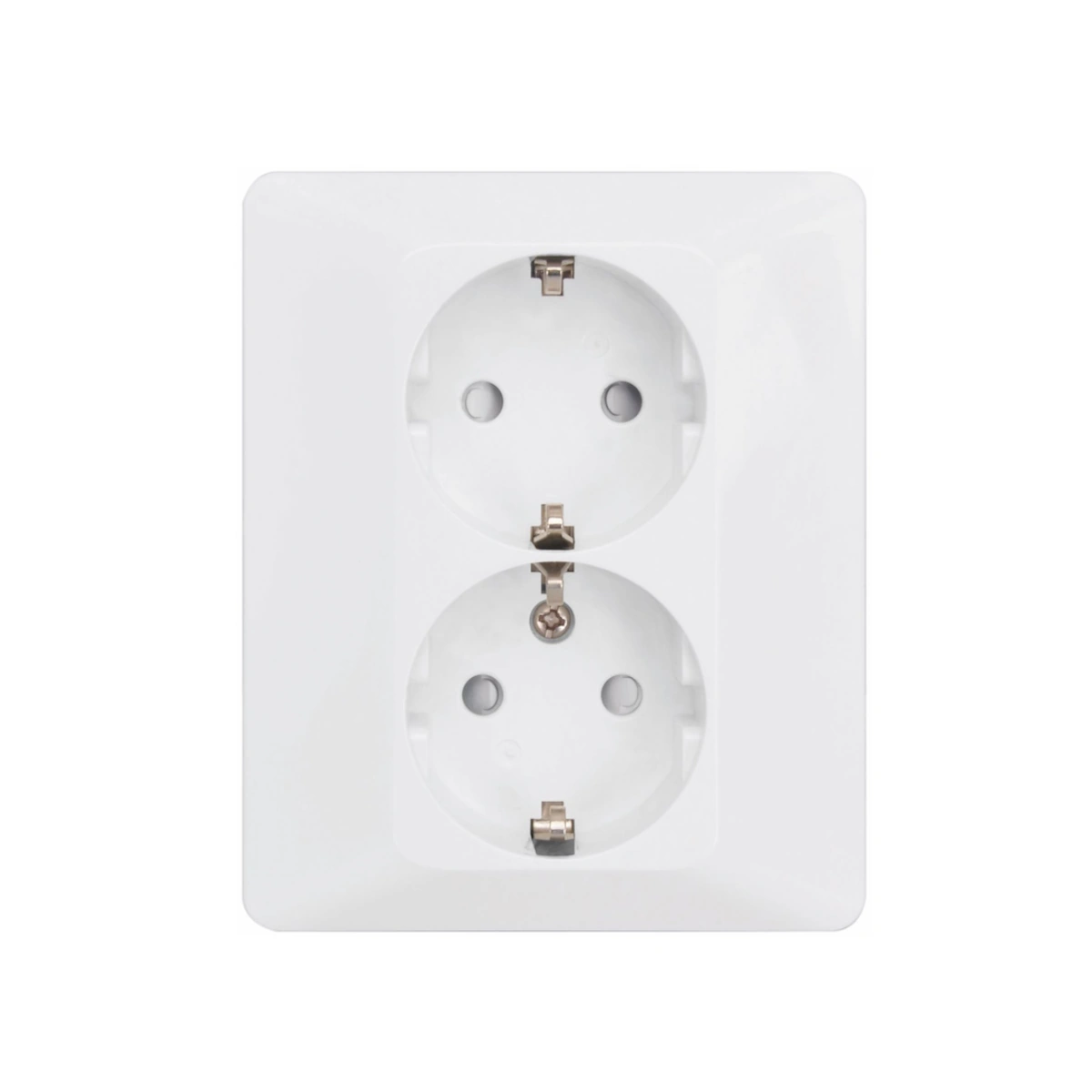 Delta Recessed Wall Outlet Low-Profile 2-Way Grounded Cream White Malmbergs 1893415
