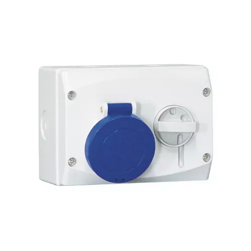 Samlet Vægstikkontakt 2+Jord 16A 6H 230V Malmbergs 1951118