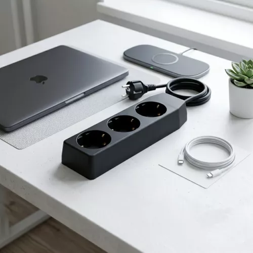 Afgreningsstik 3-Vejs Sort Lige Fatning Malmbergs 1554482