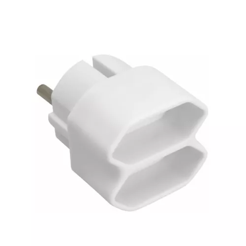 Socket Outlet Euro 2-Way White Malmbergs 19250008