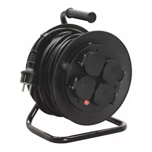 Cable Reel 10m H05RR-F (RDV) 3G1.0mm² IP44 Black Malmbergs 9924018