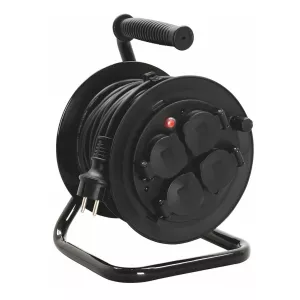 Cable Reel 20m H05RR-F (RDV) 3G1.0mm² IP44 Black Malmbergs 9924019