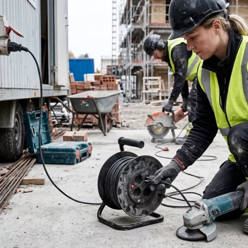 Kabeltromle 20m H05VV-F (RKK) 3G1,0mm² IP20 Sort Malmbergs 9924017