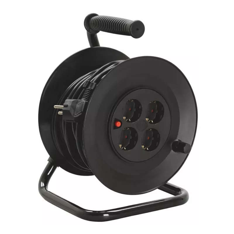 Kabeltromle 20m H05VV-F (RKK) 3G1,0mm² IP20 Sort Malmbergs 9924017