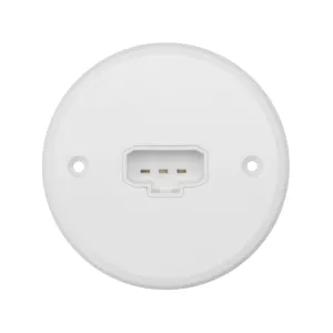 Lamp Socket For Wall DCL For Junction Box Round White Malmbergs 1893330