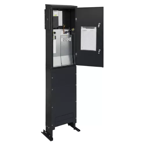 Ground-Mounted Meter Cabinet With Temporary Power 63A 230/400V IP43 Graphite Gray Malmbergs 2291811