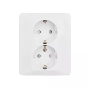 Vägguttag Delta Infällt 2 Vägs Med Jord Malmbergs 1893400