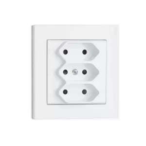 Wall Socket Optima 3 Way Euro Socket White Malmbergs 1894420