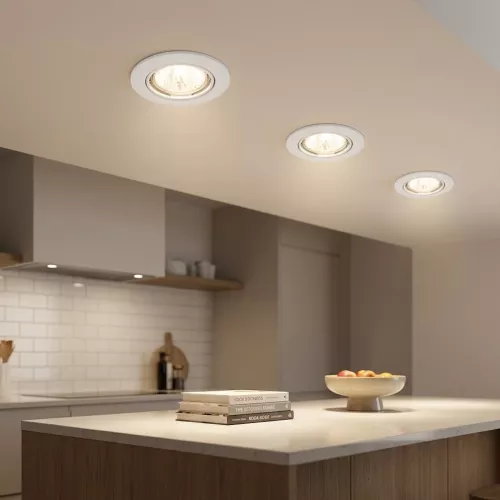 Downlight MD-61 50W 230V IP21 White Malmbergs 7466466