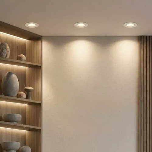 Downlight Yar LED 7W 230V 4000K 640lm Brightness 1380cd IP44 White Malmbergs 9974629