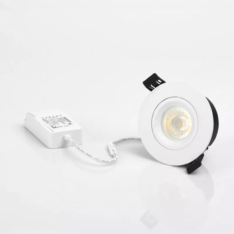 Downlight Yar LED 7W 230V 4000K 640lm Lysstyrke 1380cd IP44 Hvid Malmbergs 9974629