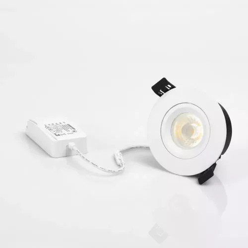 Downlight Yar LED 7W 230V 2700K 580lm 1290cd IP44 Vit Malmbergs 9974628
