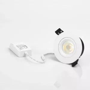 Downlight Yar LED 7W 230V 2700K 580lm 1290cd IP44 Vit Malmbergs 9974628