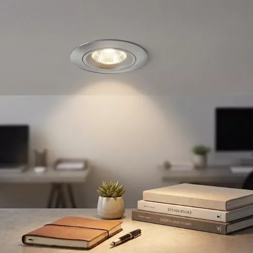 LED Downlight Greven 5W 10V 3000K 430lm IP21 Satin Malmbergs 9974467