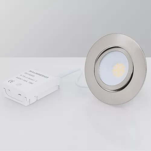 LED Downlight MD-230 3x5W 230V 3000K IP44 Satin Malmbergs 9974565