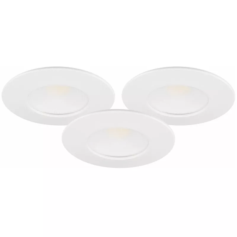 LED Downlight MD-231 3x5W 230V 3000K 3x370lm IP44 Hvid 3stk Malmbergs 9974569