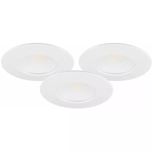 LED Downlight MD-231 3x5W 230V 3000K 3x370lm IP44 White 3pcs Malmbergs 9974569