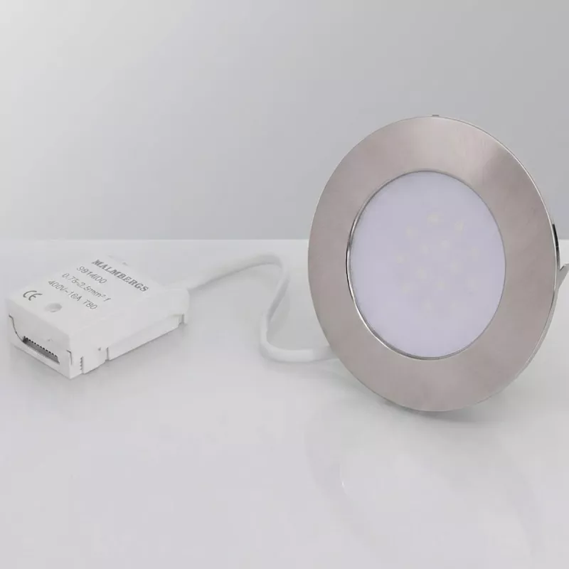 LED Downlight MD-232 3x10W 230V IP44 Satin 3stk Malmbergs 9974577