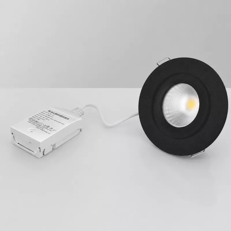LED Downlight MD-360 AC-Chip 6W 230V IP44 Sort Malmbergs 9974594