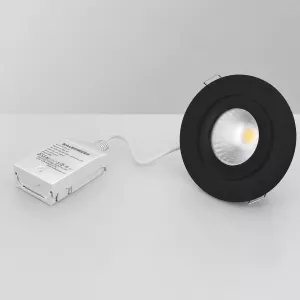 LED Downlight MD-360 AC-Chip 6W 230V IP44 Svart Malmbergs 9974594