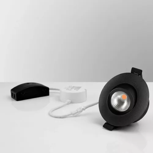Ocean LED Downlight 7W 230V 2700K 500lm IP44 Black Malmbergs 9974906