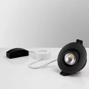 Ocean LED Downlight 7W 230V 2700K 500lm IP44 Black Malmbergs 9974906