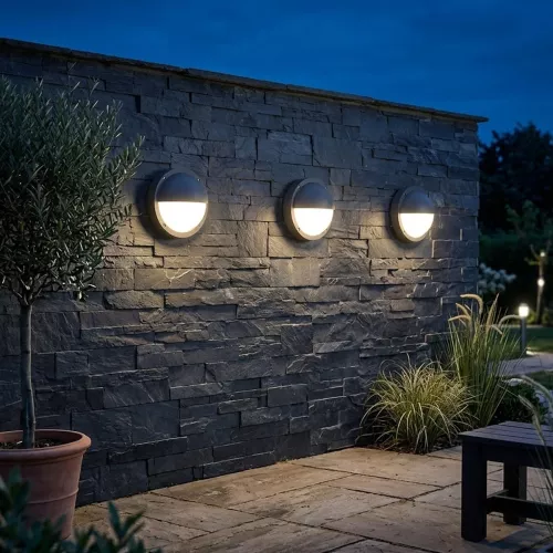 Wall Luminaire Espo IV 12W 230V IP65 Dark Grey Malmbergs 9977379