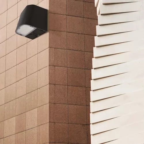 Wall Luminaire Lumo LED 3000/4000K 800lm 8W 230V IP44 Black Malmbergs 9977403