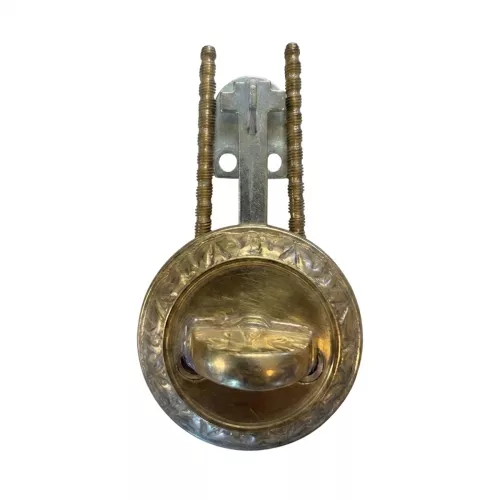 Cylinder Knob Set Millers Polished Brass