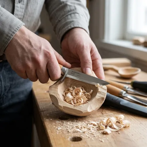 Classic 201 Glidekniv Træskaft 10stk Morakniv