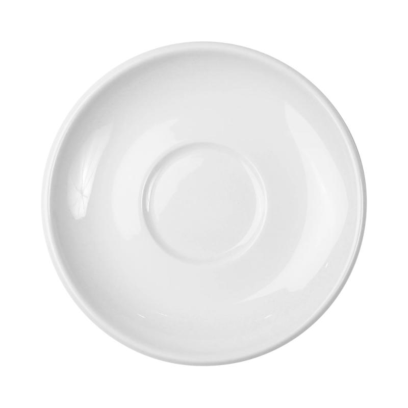 Kaffeunderkop 14,5cm Klassisk Hvid 6stk Exxent 20510