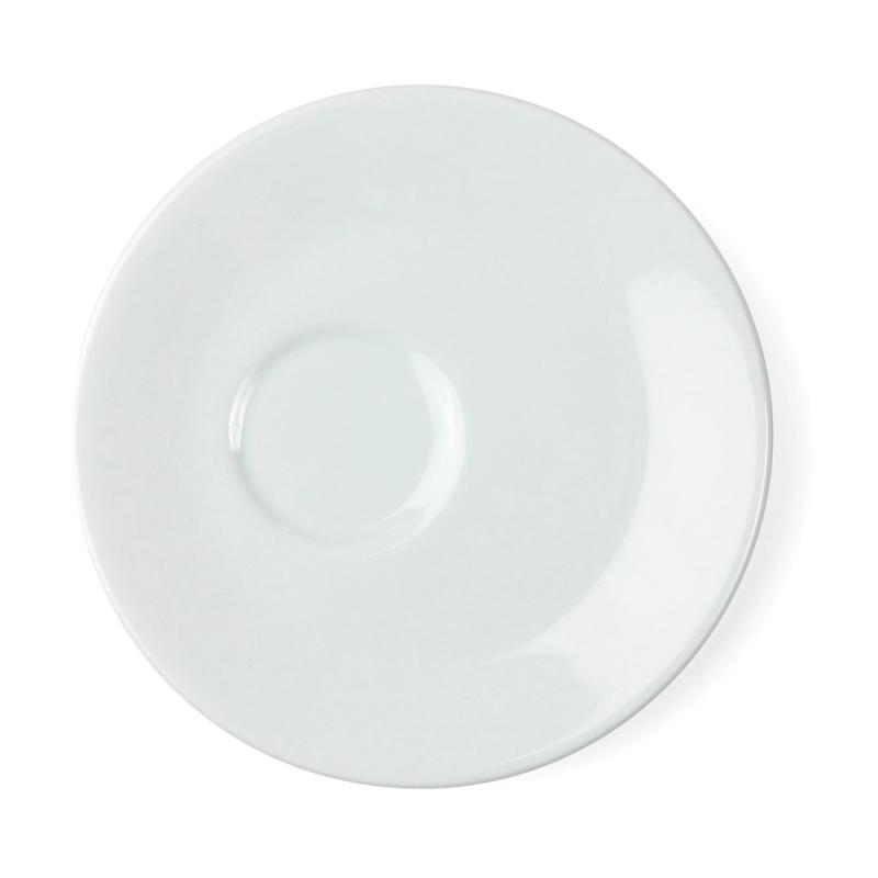 Kaffeunderkop 15cm Rimini Hvid 12stk Exxent 20518