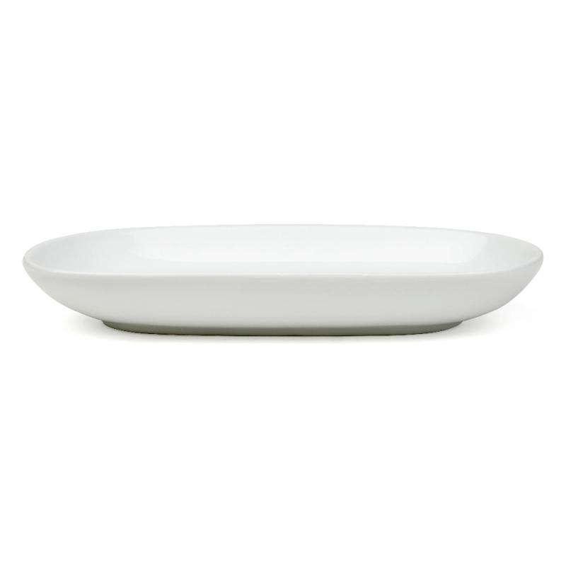Fat 15x8cm Oval Vit 6st Exxent 21612