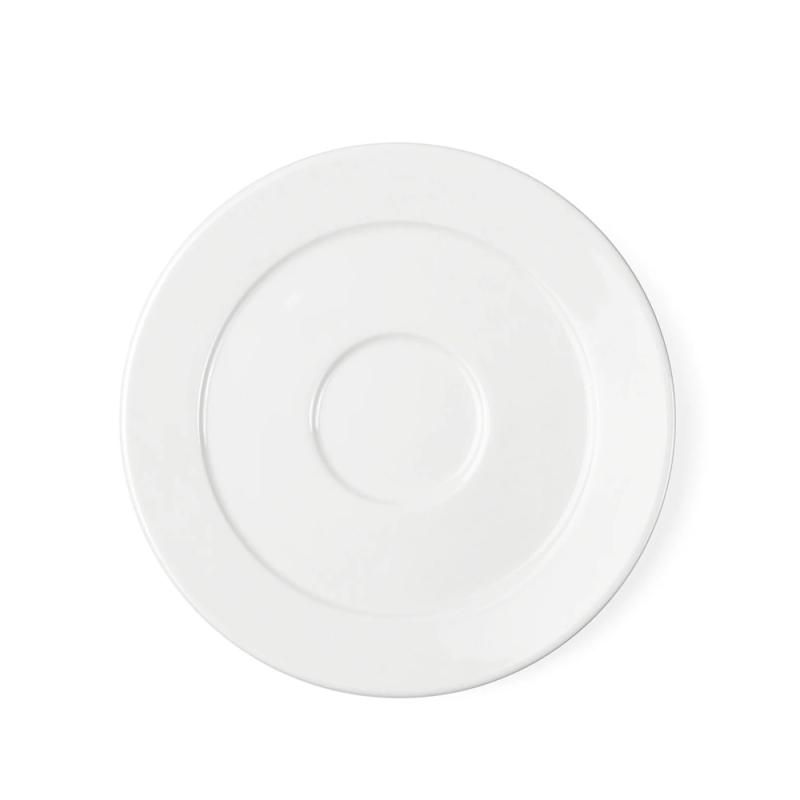 Kaffeunderkop 14cm Zeus 6stk Hvid Exxent 26299