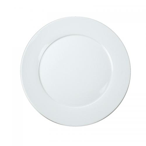 Tallrik Flat Ø 26,5 cm Zeus, 6 st Vit 26302