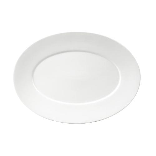 Tallrik Flat 35x25,5cm Zeus 3st Vit Exxent 26306