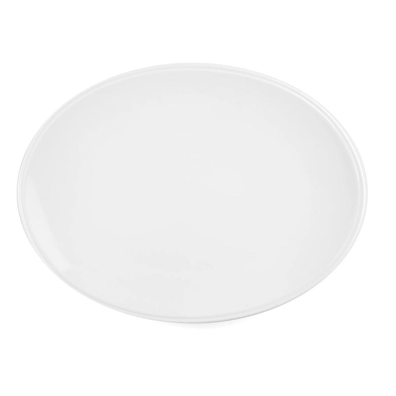 Tallrik Flat 35x26,5cm Letho Vit 3st Exxent 26334